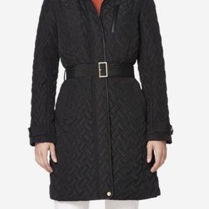 Cole Haan Signature Quilted Zip Front Coat